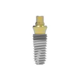 Click-Fit Abutment auf einem Implantatkörper montiert